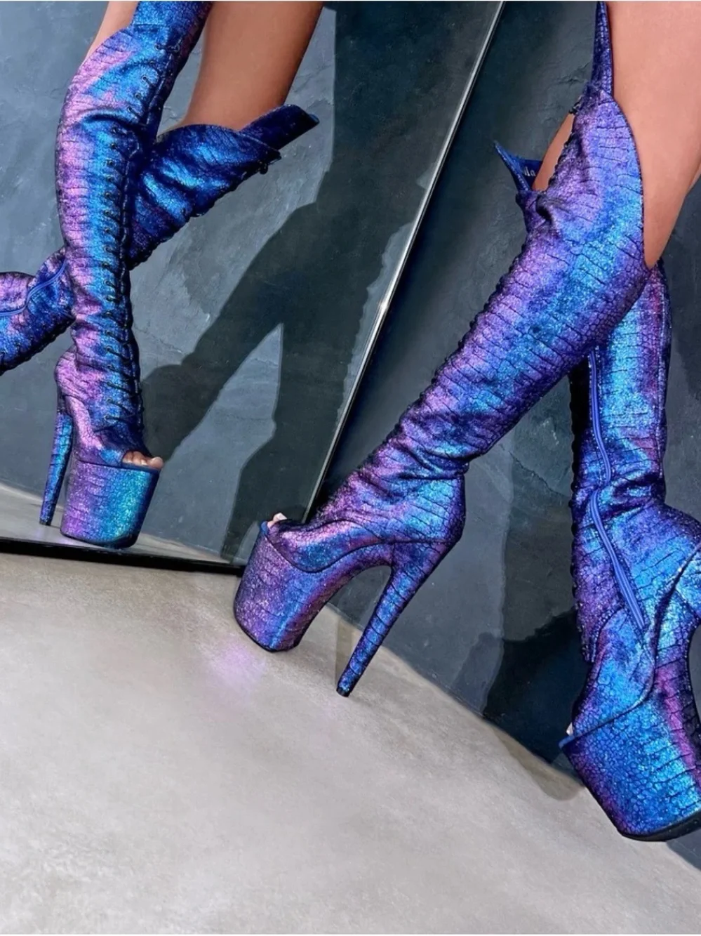 Hella Heels midnight mermaid